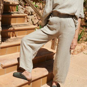 Frankie Waffle Linen Trousers S/M